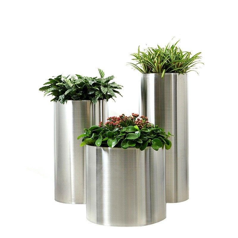 Stainless Steel Custom Flowerpot for Home Decor
