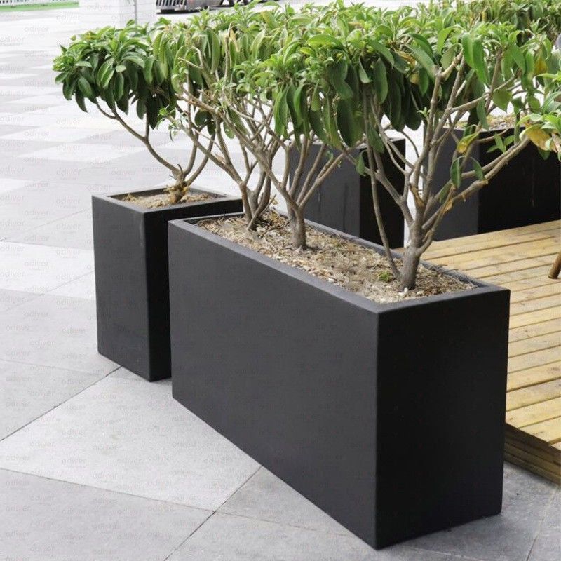 Custom Colour Shopping Mall Decorative Large Indoor Silver Mirror Flower Planter  Large Indoo Pots